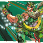 Ilustracion de Joseph Joestar en la edicion especial "Winter Speciale"